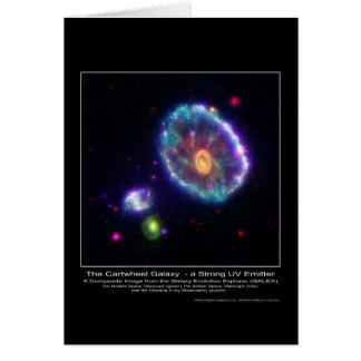 Cartão CompositeImageOfTheCartwheelGalaxy-2006