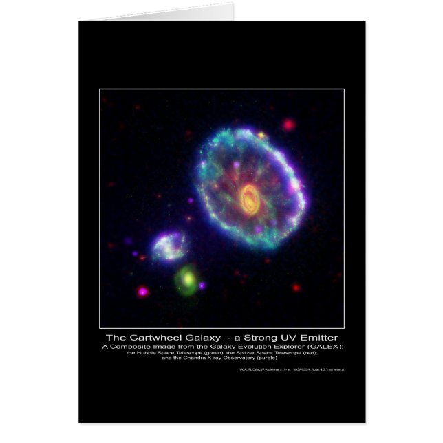Cartão CompositeImageOfTheCartwheelGalaxy-2006 (Frente)