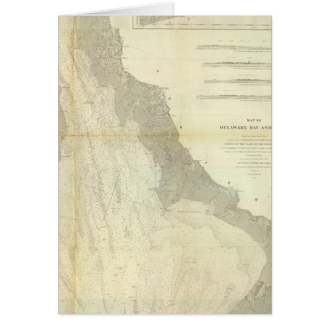 Cartão Composto Delaware Bay, Rio (Frente)