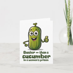 Cartão Comprador Que Um Pepino Numa Prisão De Mulheres