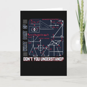 Cartão Compreendendo a Matemática