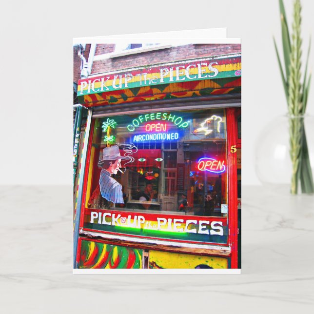 Cartão Compro Café Amsterdã (Frente)