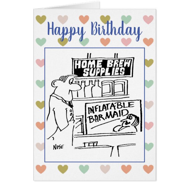 Cartão Compro de suprimento doméstico vende uma Barmaid i (Frente)