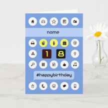 computação personalizada de nome de adição de 18 a