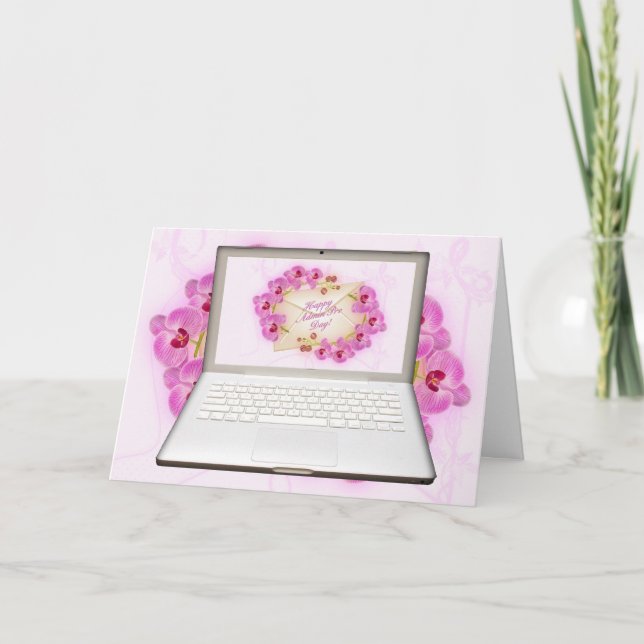 Cartão Computador Orquídeas Admin Pro Day (Frente)