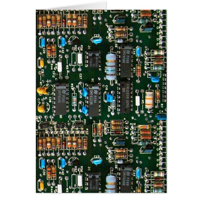 Cartão Computer Electronics Printed Circuit Board Image (Frente)