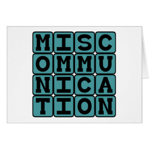 Cartão Comunicação Incorreta, Falha de Comunicação