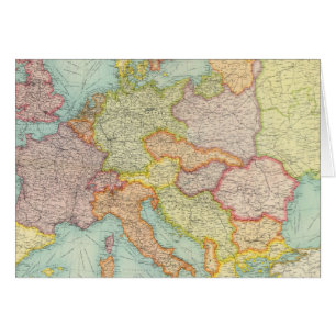 Cartão comunicações da Europa composta