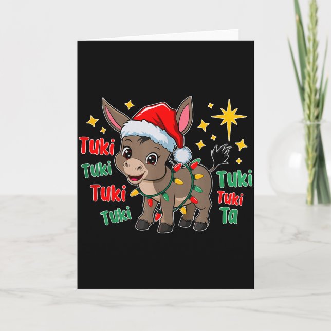 Cartão Con Mi Burrito Sabanero Mexican Tuki Tuki Latino X (Frente)