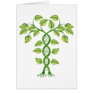 Cartão Conceito da planta do ADN