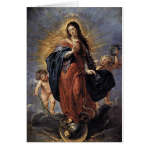 Cartão Concepção imaculada - Peter Paul Rubens