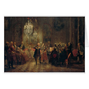 Cartão Concerto da flauta com Frederick o grande