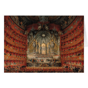 Cartão Concerto dado por Cardinal de La Rochefoucauld