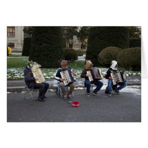 Cartão concerto de animais