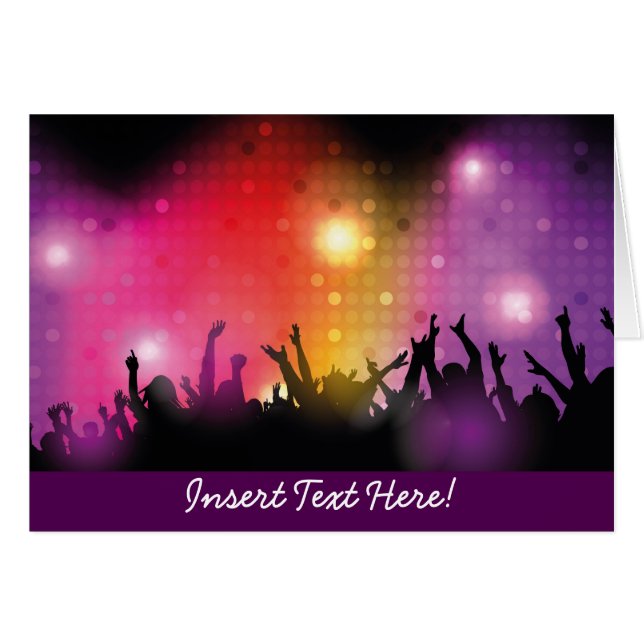 Cartão Concerto futuro de Rockstar (Frente Horizontal)