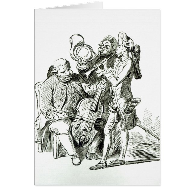 Cartão Concerto Spirituale, publicado 23 de março de 1773 (Frente)