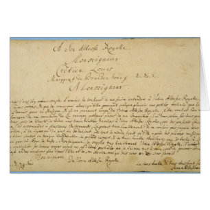 Cartão Concertos de Brandenburger da dedicação escrita à