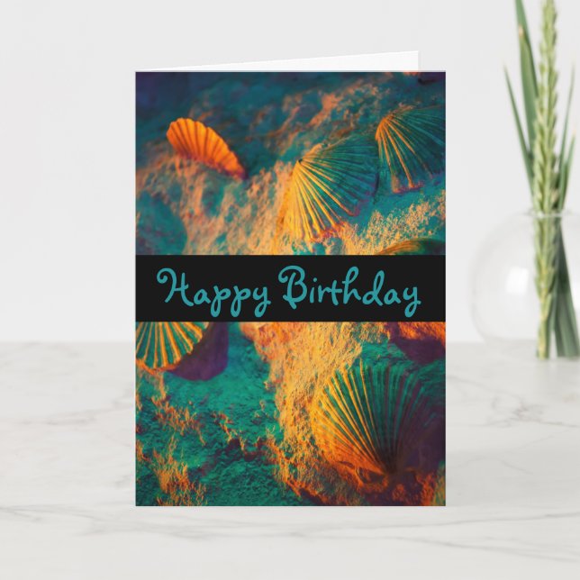 Cartão Conchas e Areia (Frente)