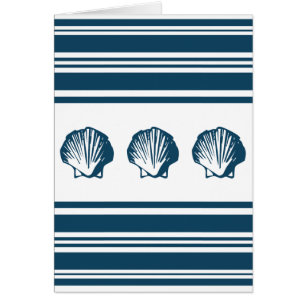 Cartão Conchas e listras