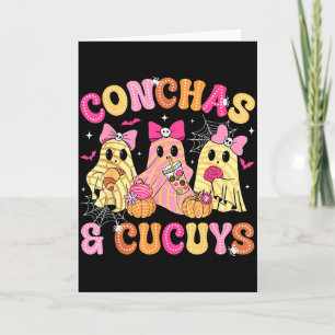 Cartão Conchas Fofas E Fantasma Cucuys Engraçado Dia Das