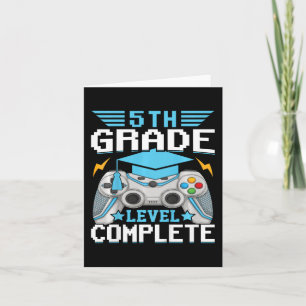 Cartão Concluinte da 5ª Série Gamer Cl de 2024 Graduati