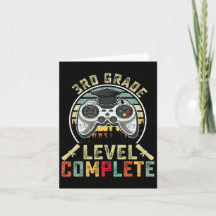 Cartão Concluinte do Nível Escolar Gamer Formatura da 3ª