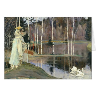 Cartão Concórdia da harmonia de Mikhail Nesterov-