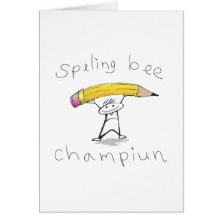 Cartão Concurso de ortografia