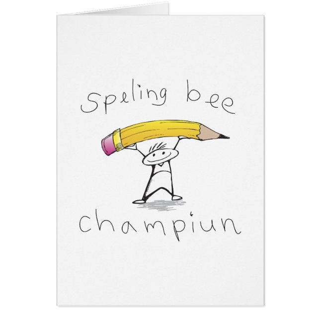 Cartão Concurso de ortografia (Frente)