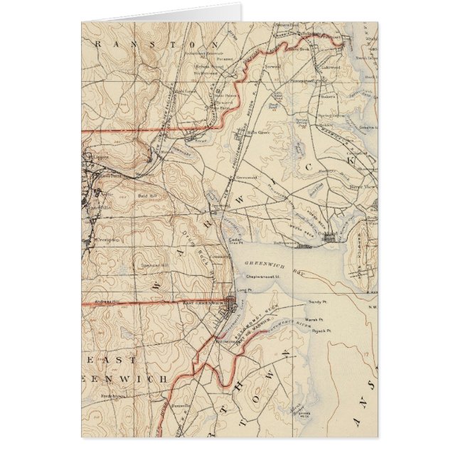 Cartão Condado de Kent, Rhode Island (Frente)