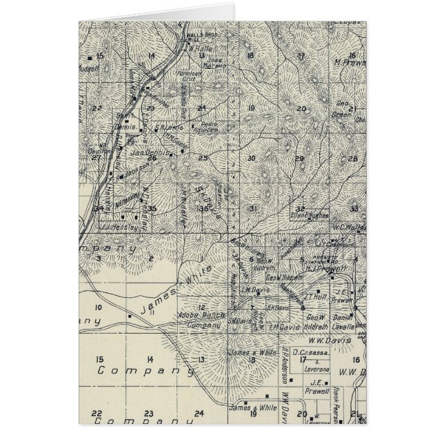 Cartão Condado de Madera, Califórnia 10 (Frente)