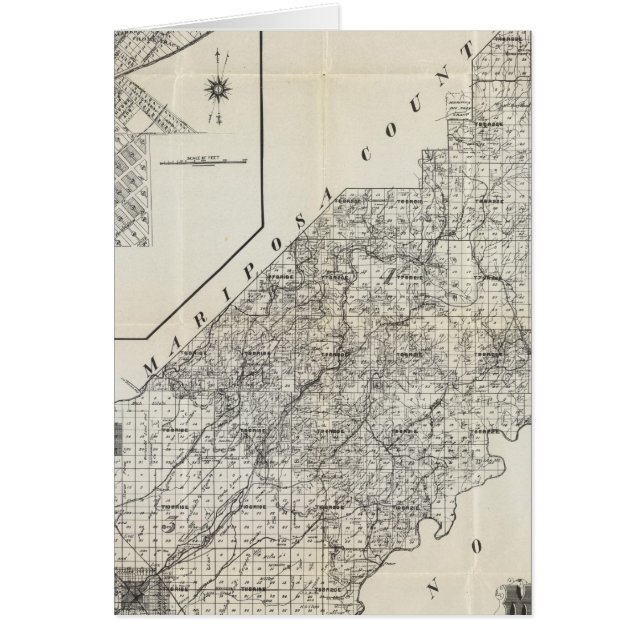 Cartão Condado de Madera, Califórnia 4 (Frente)