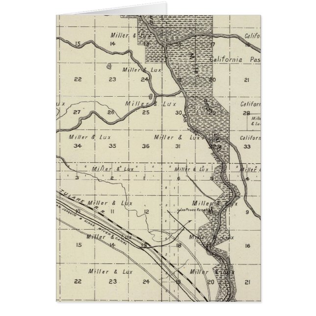 Cartão Condado de Madera, Califórnia 6 (Frente)