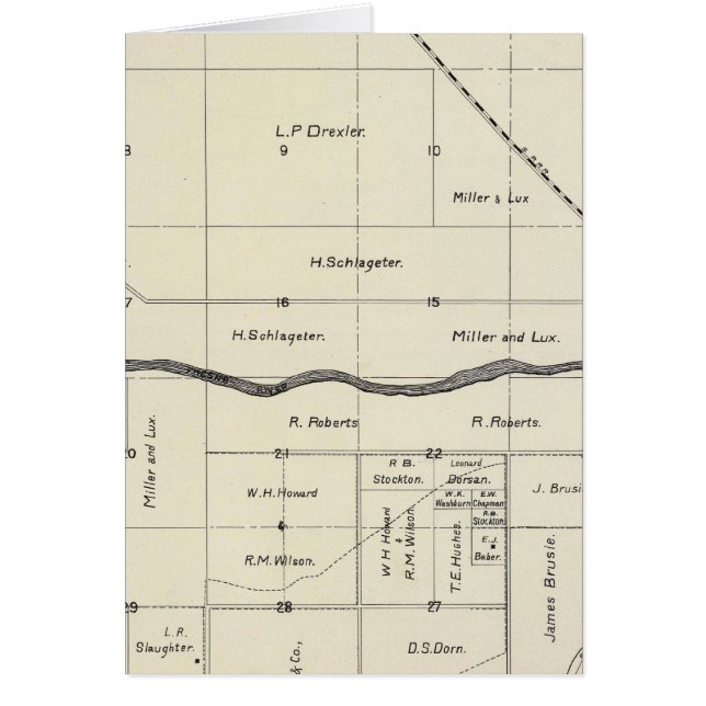 Cartão Condado de Madera, Califórnia 9 (Frente)