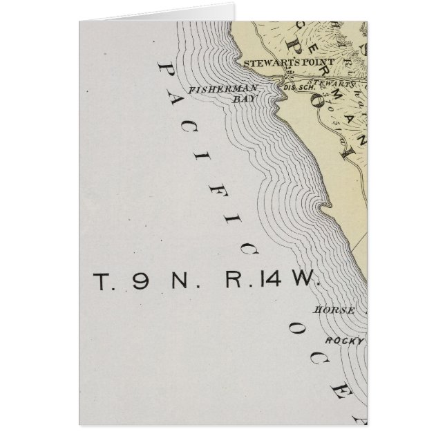 Cartão Condado de Sonoma, Califórnia 14 (Frente)