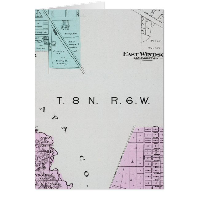 Cartão Condado de Sonoma, Califórnia 2 (Frente)