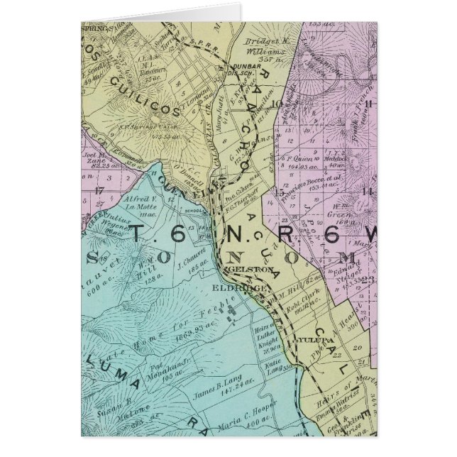 Cartão Condado de Sonoma, Califórnia 21 (Frente)