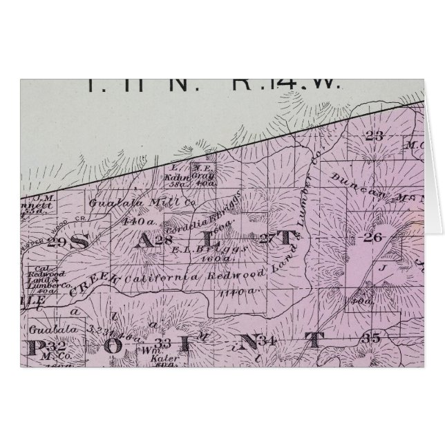 Cartão Condado de Sonoma, Califórnia 36 (Frente Horizontal)