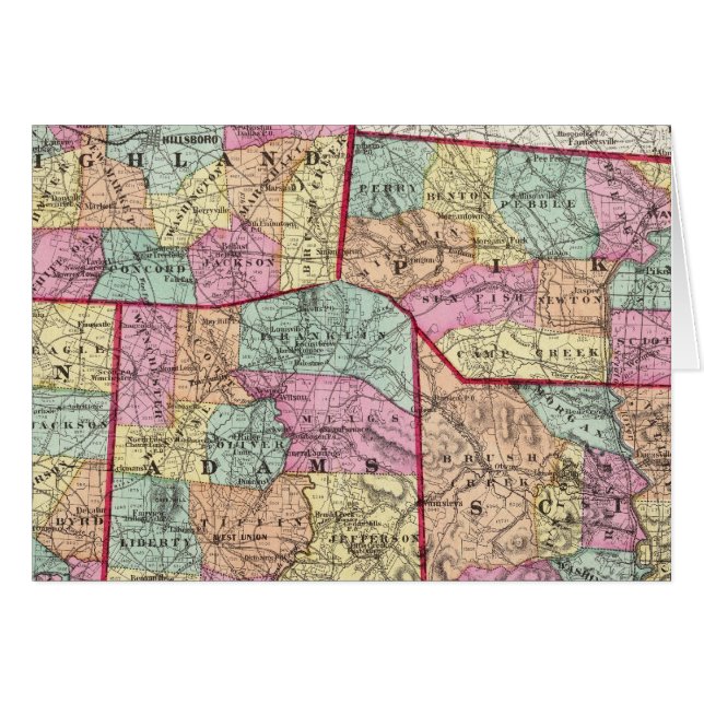 Cartão condados de Ohio 2 (Frente Horizontal)