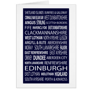 Cartão Condados escoceses