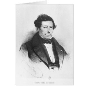 Cartão Conde Felix de Merode 1837