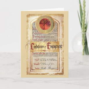 Cartão Condições de Noivado