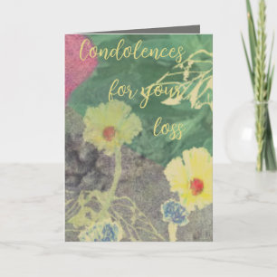 Cartão Condolence Floral