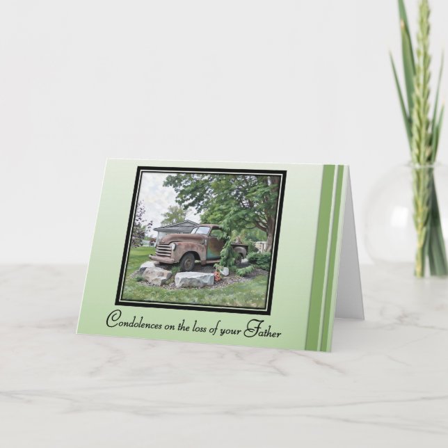 Cartão Condolences on the Loss of your Father - Card (Frente)