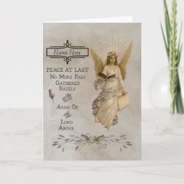 Cartão Condolência/Cartão de condolências personalizável