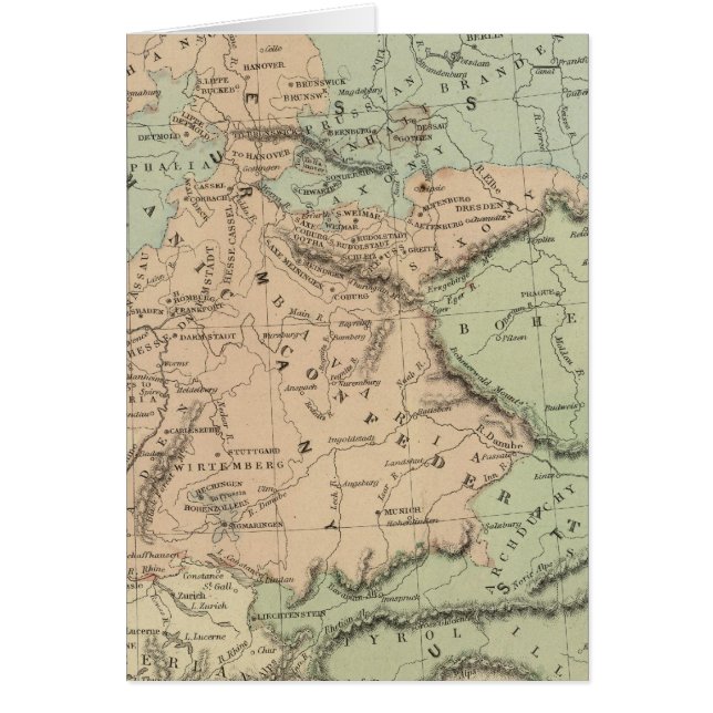 Cartão Confederação Germânica (Frente)