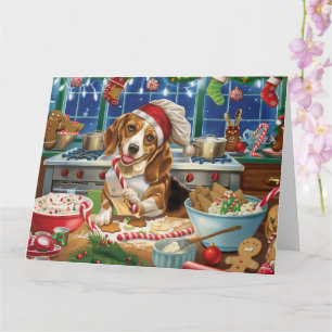 Cartão Confeitaria de Férias do Beagle: Natal Festivo