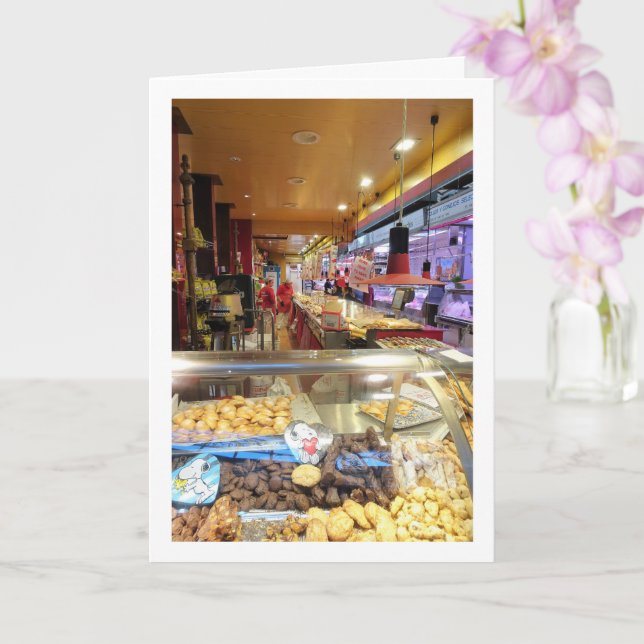 Cartão Confeitaria no Mercado Central, Valência (Orquídea)