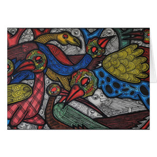 Cartão Conferência do pássaro