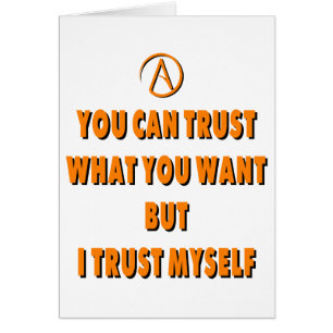 Cartão Confie em mim